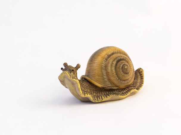 Clay figurines of crawling snail - Fotografie, Obrázek