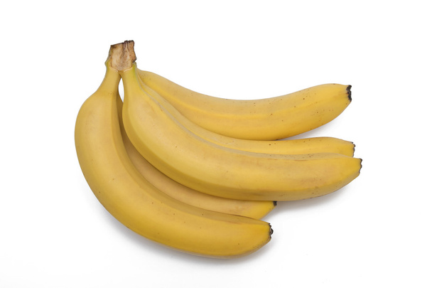 Μπανάνες σε άσπρο φόντο, isolatet bababas - Φωτογραφία, εικόνα