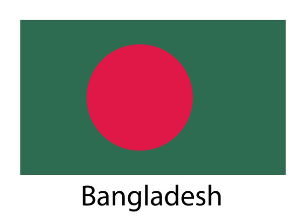 Flag of BANGLADESH. Vector illustration. - Vector, Image