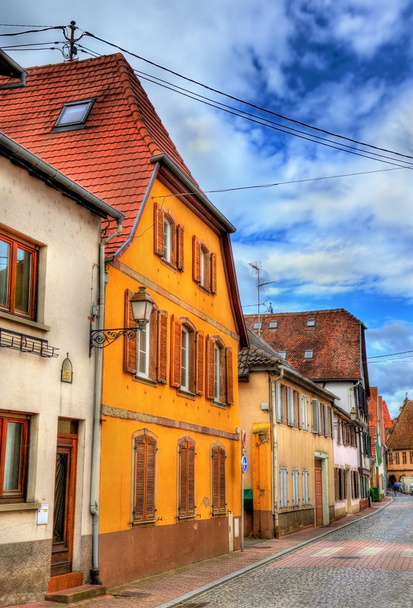 Традиційні ельзаська будинків у місті Molsheim - Франції - Фото, зображення