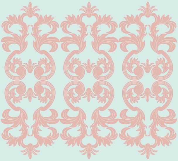 Vintage floral ornament pattern - Vector, Image