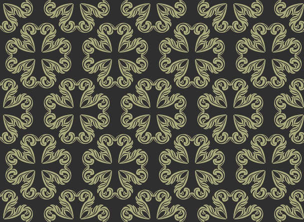 Vintage floral ornament pattern - Вектор,изображение