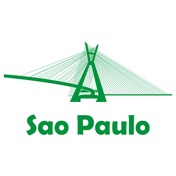 Brasil hito. Sao Paulo
 - Vector, imagen