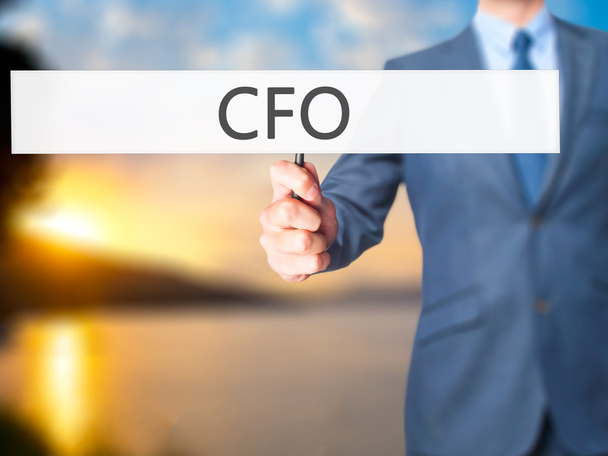 CFO (Director Financiero) - Empresario mostrando signo
 - Foto, imagen