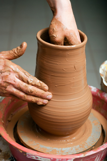 Hands of potter - Photo, Image