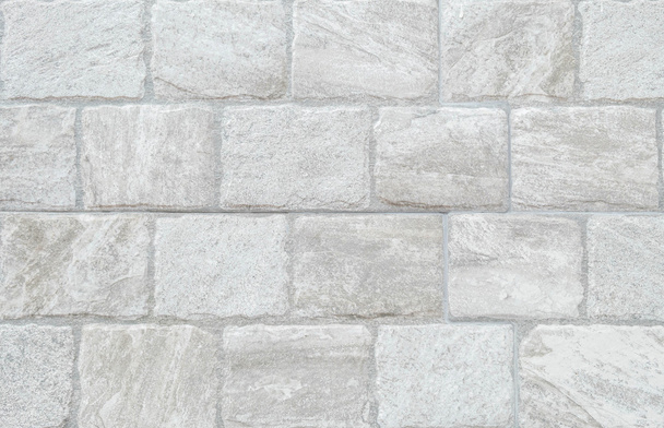 Zbliżenie wzoru powierzchni cegły o stary szary kamień cegły ściany tekstura tło w ogrodzenie domu - Zdjęcie, obraz