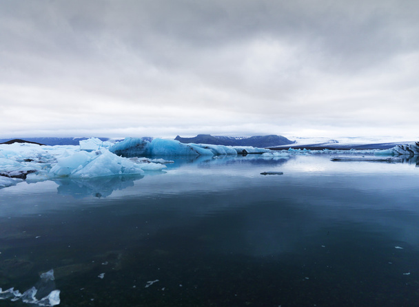 Kép a jég blokkok, gleccser-tó - Fotó, kép