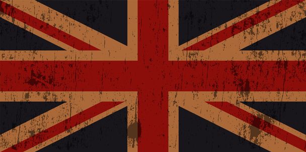 Grunge Textured Union Jack Bandiera
 - Vettoriali, immagini