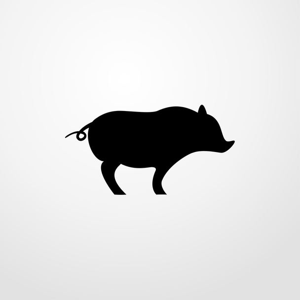 pig icon. pig sign - ベクター画像