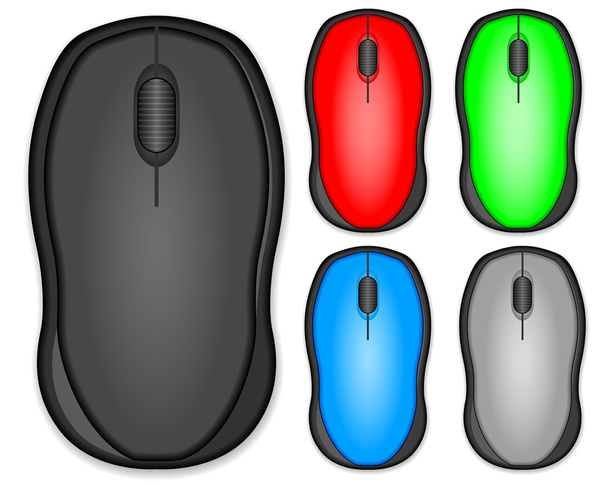 Computer mouse set - Vector, afbeelding