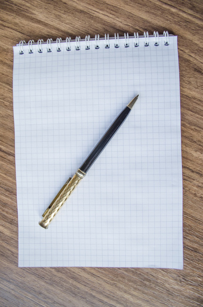 σημειωματάριο με στυλό - Φωτογραφία, εικόνα