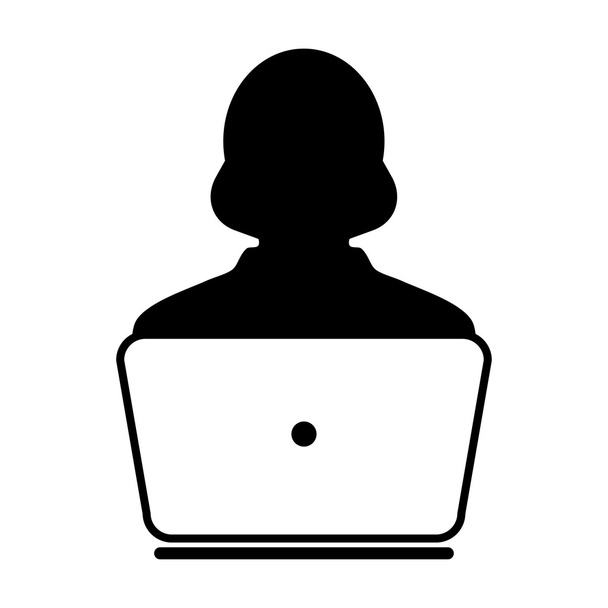 User Icon - Laptop, Computer, Device, Worker Vector illustration - Vector, Image