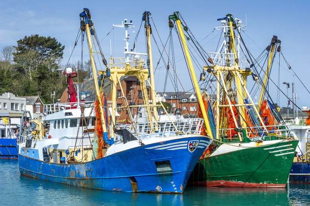 Kalastustroolarit satamassa
 - Valokuva, kuva