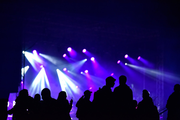Επευφημίες του πλήθους σε μια ζωντανή συναυλία - Φωτογραφία, εικόνα