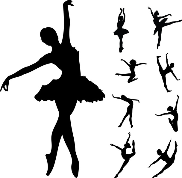 Balettitanssijat - Vektori, kuva