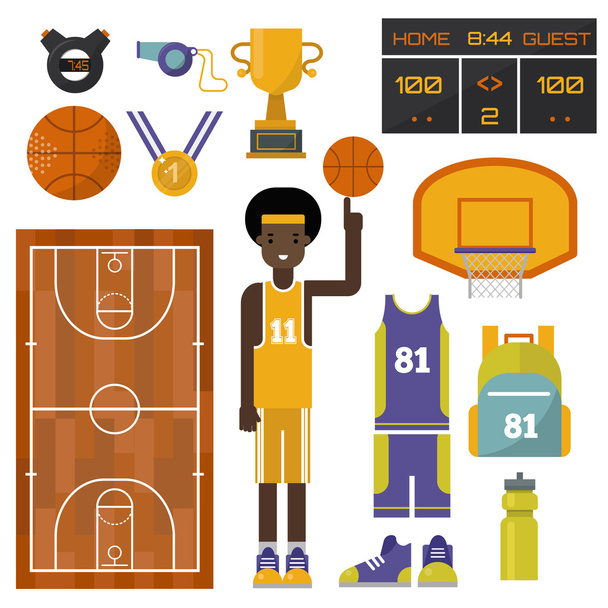 Basketball vector set. - Vector, Image