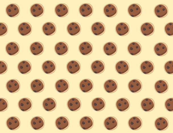 pastel cookie cartoon background vector EPS10 - Vector, imagen