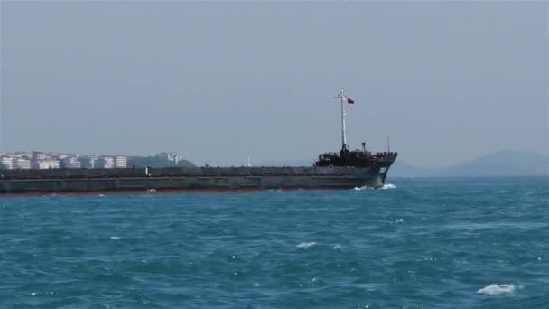 The cargo ship passed the Bosphorus - Footage, Video