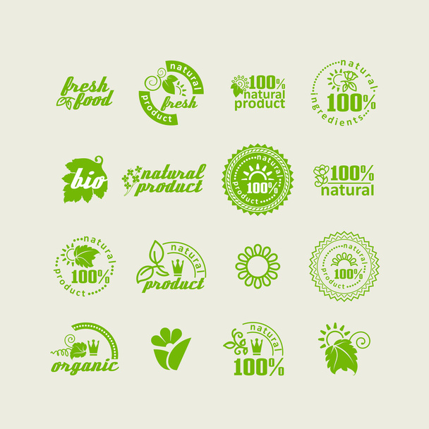 Elements for design - natural products and food. - Vector, Image