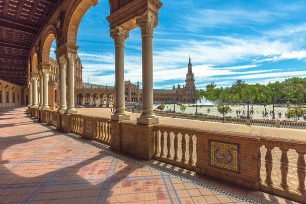 Plaza de Espana Sevilla - Foto, afbeelding
