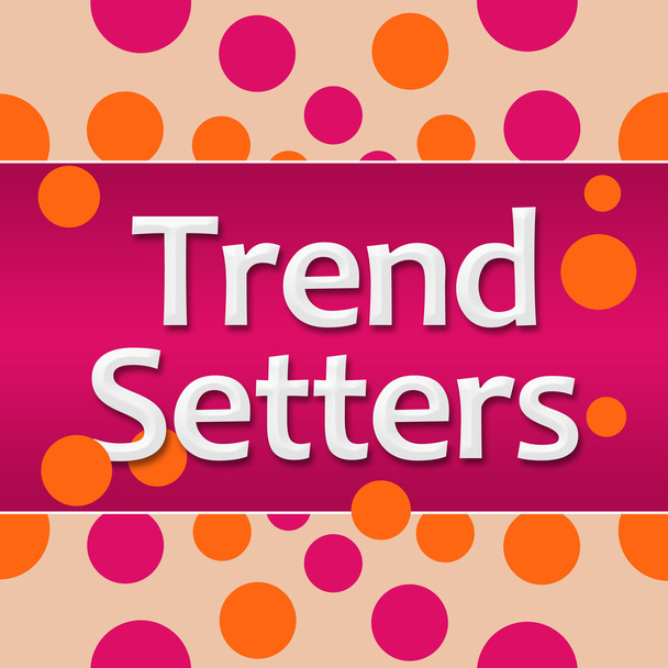 Trend Setters Pink Orange Dots Background  - Photo, Image