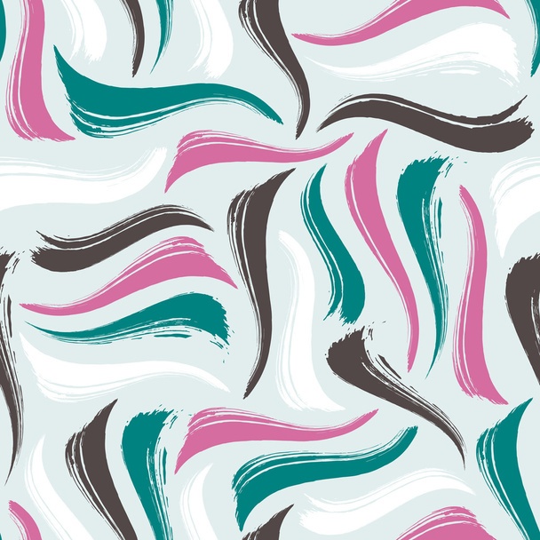 Seamless pattern with hand drawn brushstrokes in bright variety of colors - Vettoriali, immagini