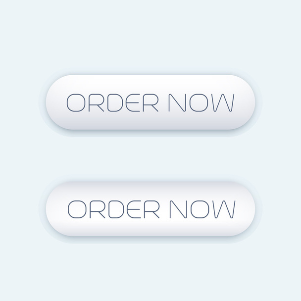 order now, modern buttons for web design - Вектор, зображення