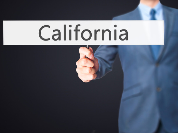 California - Hombre de negocios mostrando signo
 - Foto, imagen