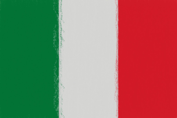 Bandeira da Itália manchada
 - Foto, Imagem
