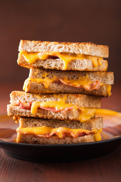 grilled cheese and bacon sandwich - Photo, Image