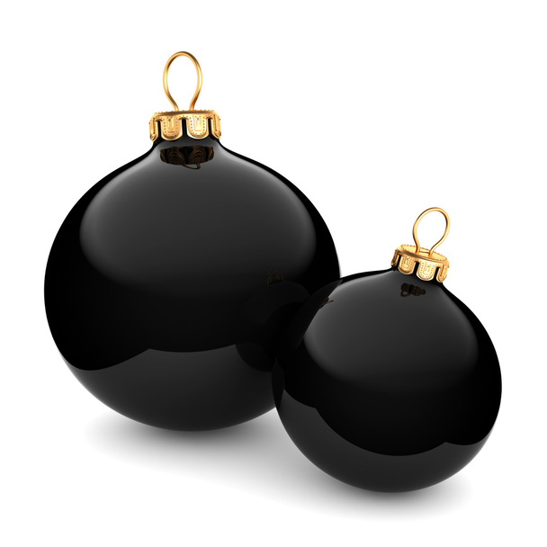 Black Christmas ball  - Foto, Imagem
