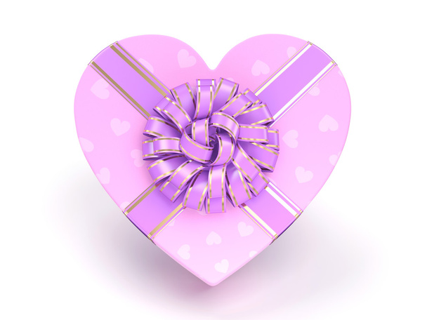 Pink box heart - Zdjęcie, obraz