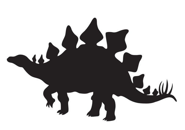 Bild der Silhouette eines Stegosaurus - Vektor, Bild