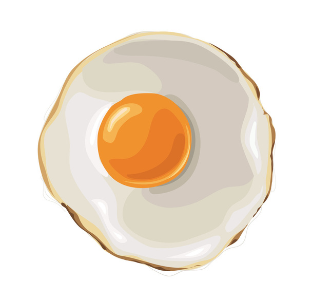 Fried Egg illustration vector EPS10 - Vector, Image