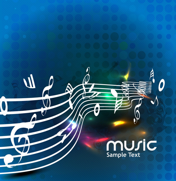 Abstract music dance background - Vector, Image