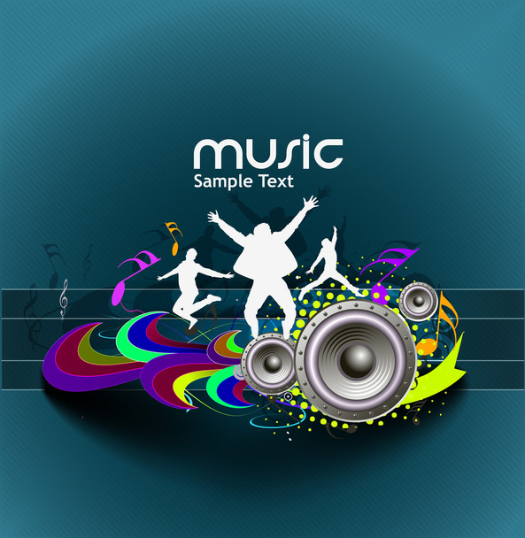 Abstract music background - Vector, afbeelding