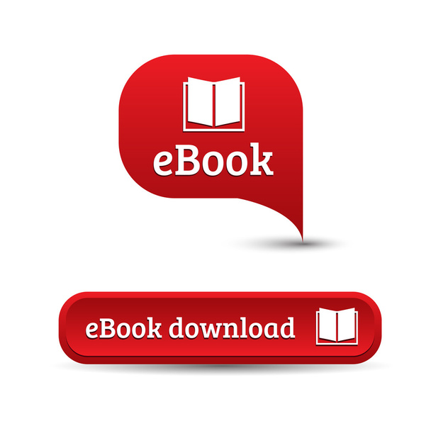 eBook ikony tlačítko - Vektor, obrázek