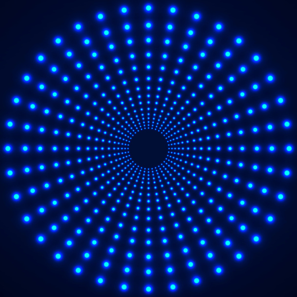 abstrakte technologische Hintergründe glühender Kreise. Vektorillustration - Vektor, Bild