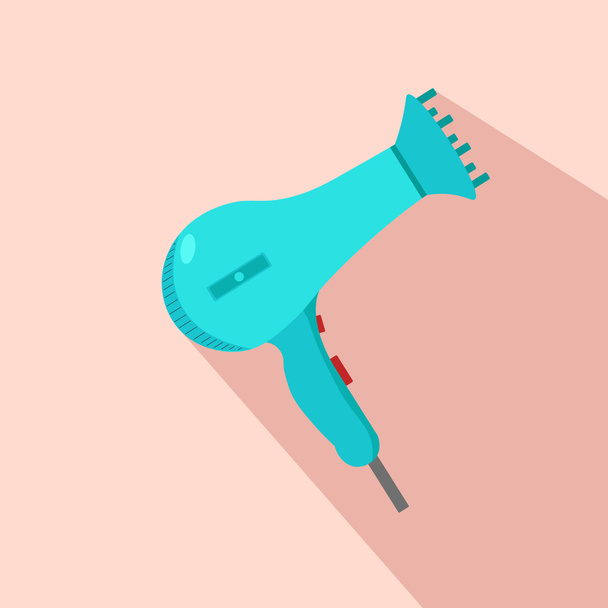 Hairdryer flat icon from beauty salon. Vector illustration. - Vector, Image