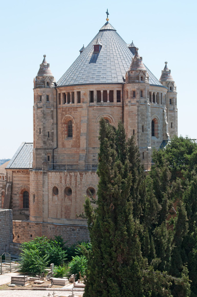 Jérusalem : vue sur l'abbaye de la Dormition sur le mont Sion
 - Photo, image