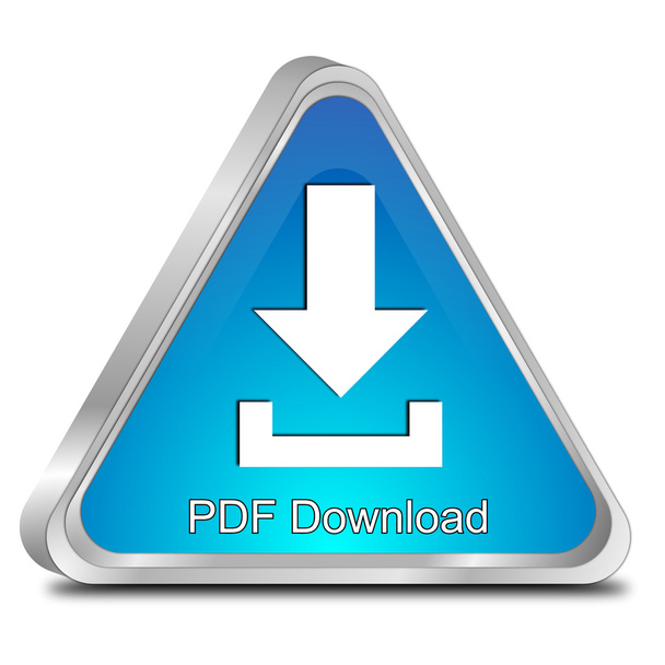 Κατεβάστε το PDF κουμπί - 3d απεικόνιση - Φωτογραφία, εικόνα