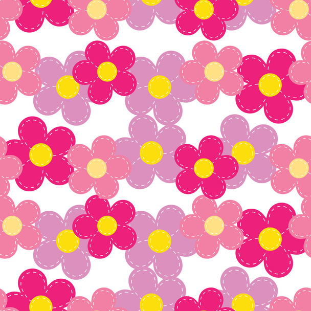 Seamless pattern of flowers - Вектор,изображение