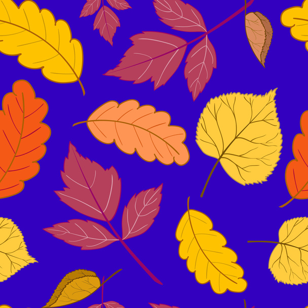 leaves on a dark blue - Vettoriali, immagini