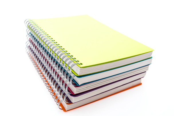 Caderno em branco colorido
 - Foto, Imagem