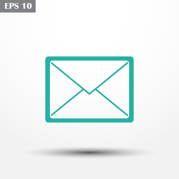Mail icon, vector illustration. Flat design style - Vektor, Bild
