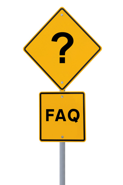 FAQ znak drogowy - Zdjęcie, obraz