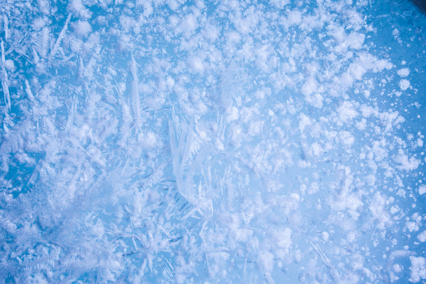  Patinoire congelée fond d'hiver
  - Photo, image