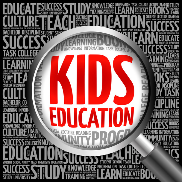 Kids Education word cloud - Foto, Bild