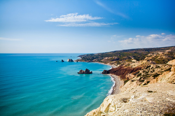 Пляж место рождения Афродиты в Пафосе, Кипр - Фото, изображение
