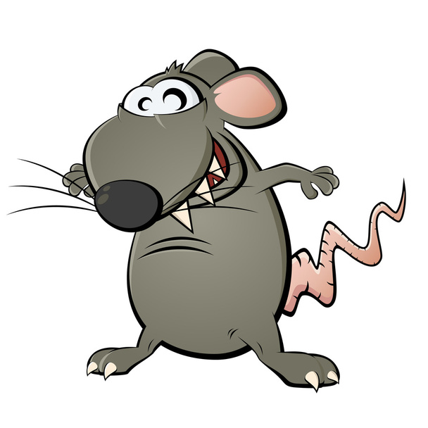 vtipné kreslené krysa - Vektor, obrázek